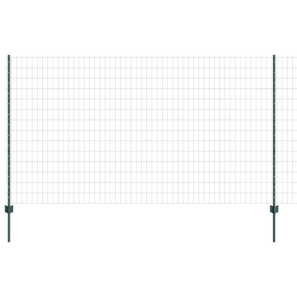 Recinzione Euro con 5 Posti U Verde 1.4x10 m Acciaio