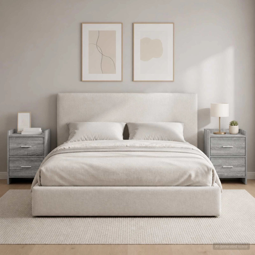 Comodini 2 pz Sonoma grigio 40 x 30 x 60 cm 8010974
