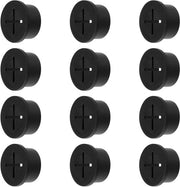Cavi elettrici - Tubi di passaggio per cavi 12 pezzi, Organizzatore per cavi in gomma per ufficio e computer - Nero
