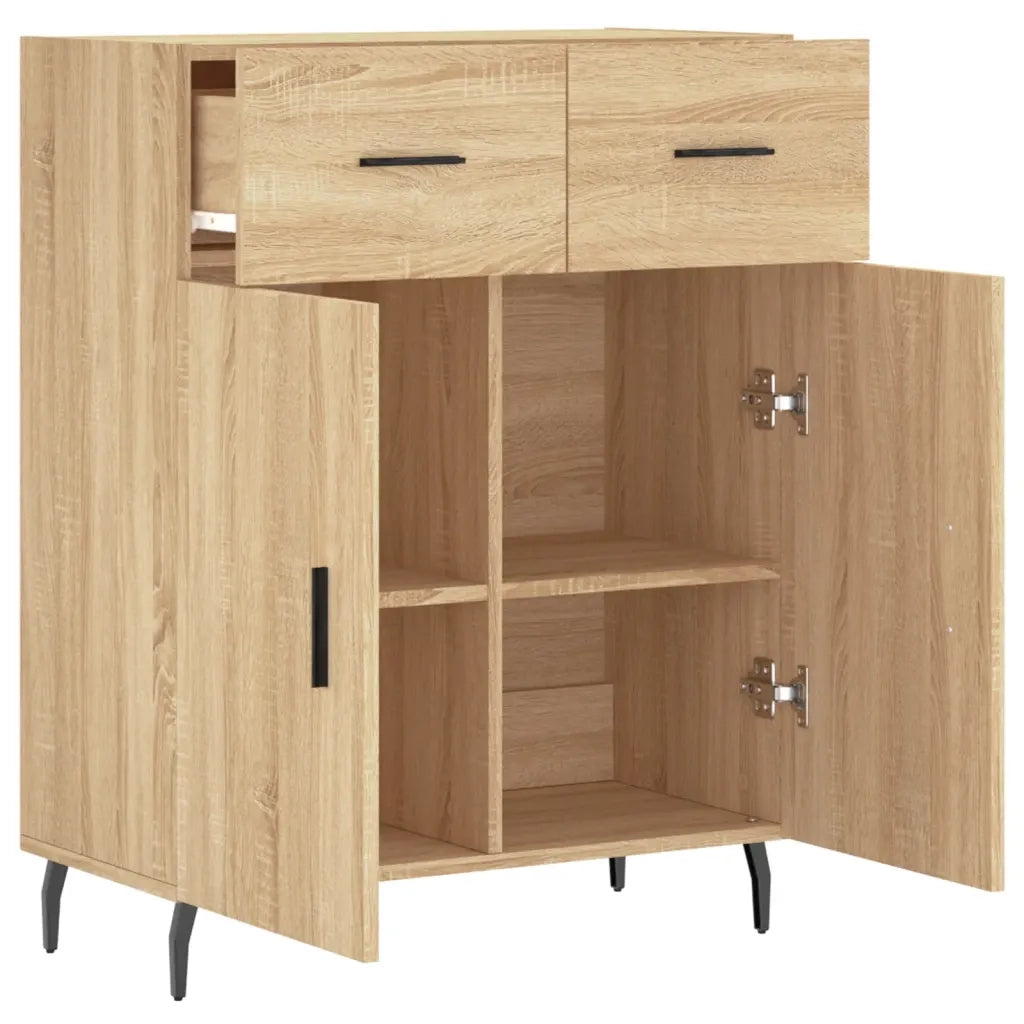 Credenza Rovere Sonoma 69,5x34x90 cm in Legno Multistrato 827999