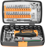 Kit di utensili per riparazioni di casa con cassetto di chiusura per mobili/auto/elettronica (38 in 1)