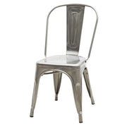 Set 6 sedie moderne metallo colore specchiato 45x50x85