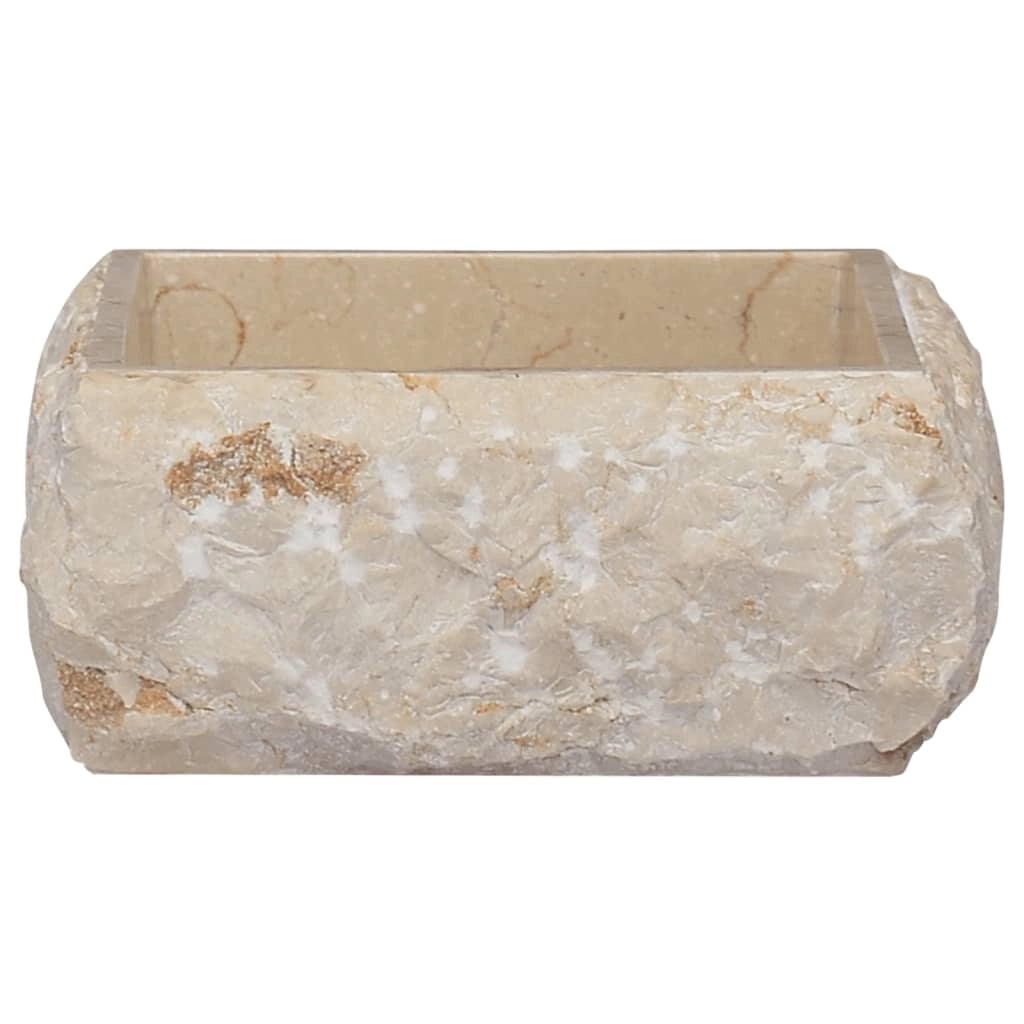 Lavandino da bagno lavabo da appoggio lavabo da WC lavabo da bagno lavabo da interno 30 x 30 cm marmo crema 02_0002818