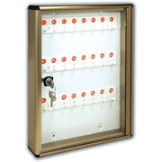 ALUBOX Bacheca Portachiavi Da Parete In Alluminio 30X5X14 Cm Porta Chiavi Da Muro Per Casa Interno O Esterno Protetto Made In Italy Con 24 Ganci Numerati COLORE: BRONZO
