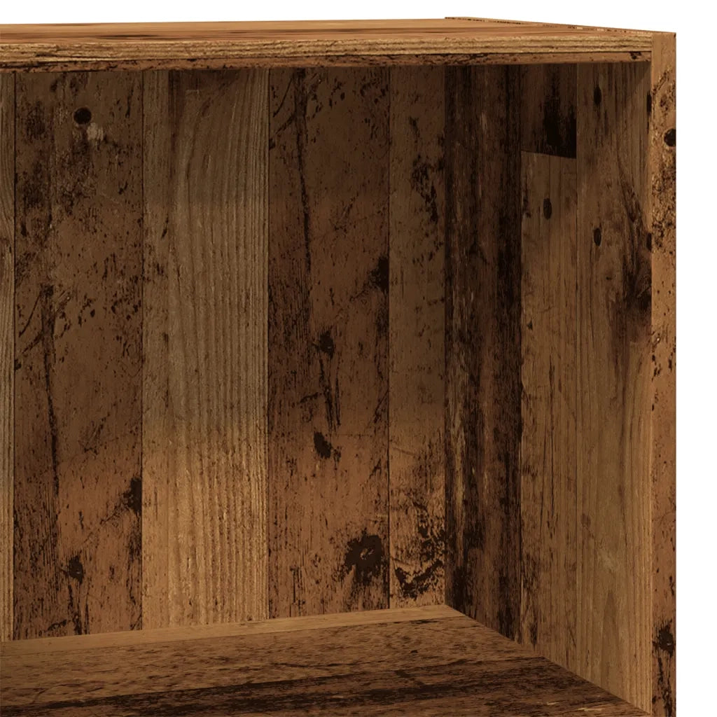 Libreria-Scaffale per Libri-Mobile di Stoccaggio Legno Antico 40x24x76 cm in Truciolato