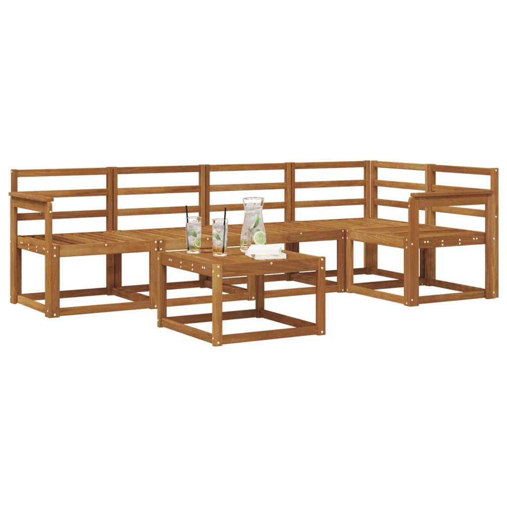 Set di divani da esterno 6 pcs Naturale