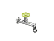 Rubinetto stile idraulico Belfer in ottone Ø 18mm Colore: Verde Acido