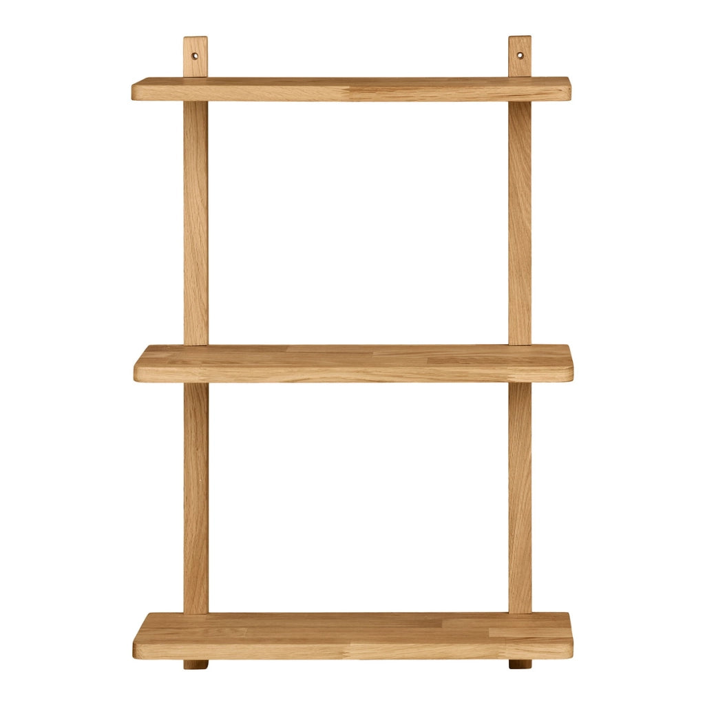 Mensola da parete Townsville in rovere massiccio 50x20x75 cm