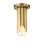 Sospensione Elstead Marvele ottone anticato vetro opale 1xE14