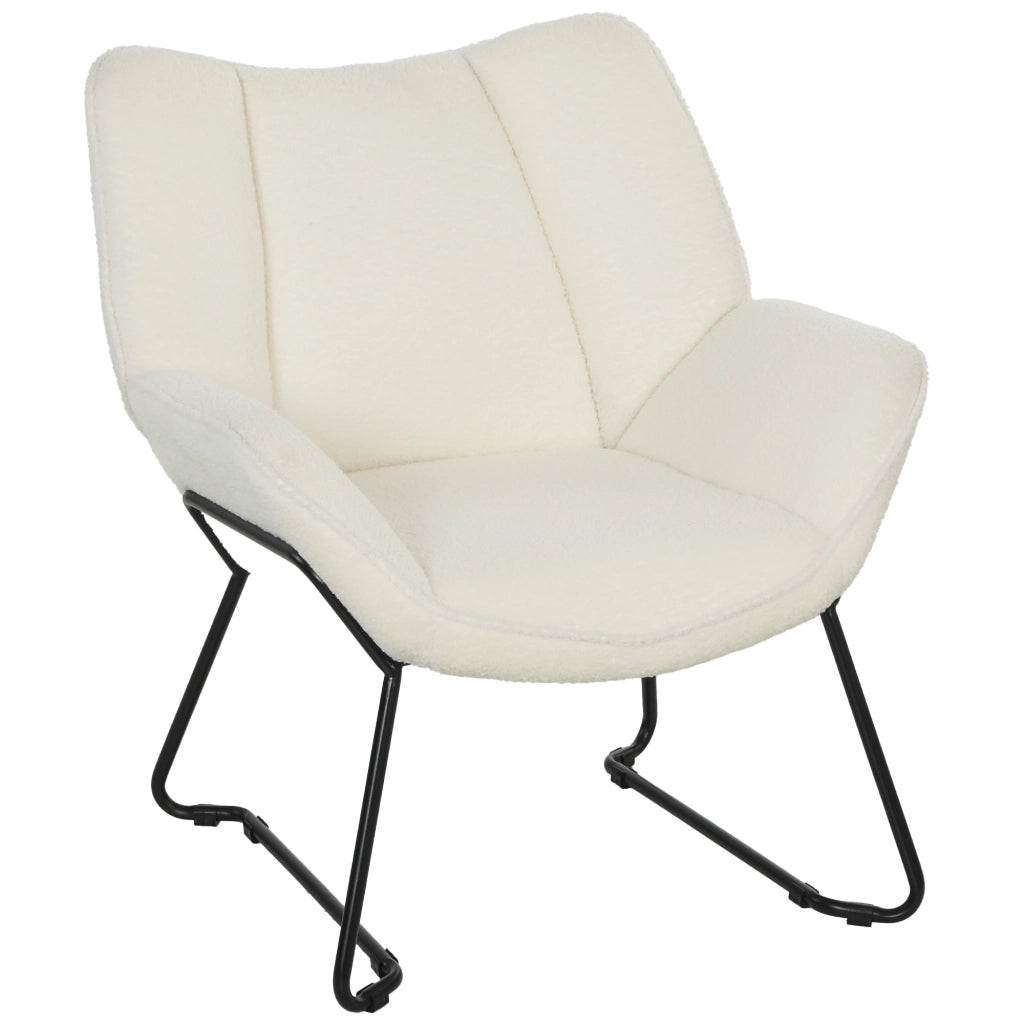 Poltrona imbottita Sherpa ¨C Zephmum ¨C Bianco