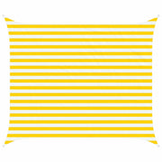 Vela Parasole | Telo Ombra | Vela da ombra solare Giallo e Bianco 2,5 x 3 m