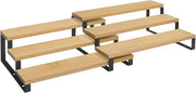 Set di 2 Kruidenrekken - Scaffale di Cucina in Bambù Estendibile e Riutilizzabile