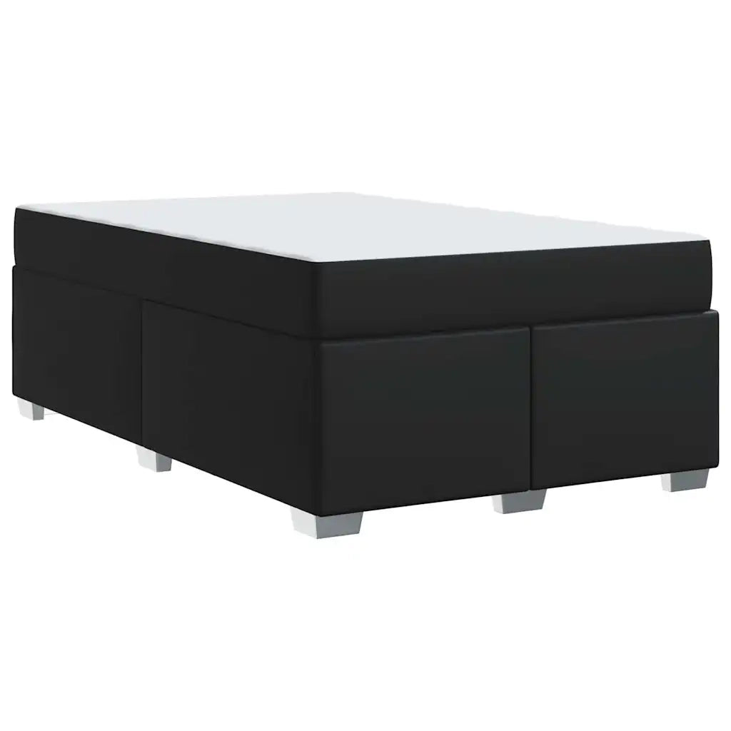 vidaXL Struttura del letto Nero 120 x 190 cm Pelle sintetica