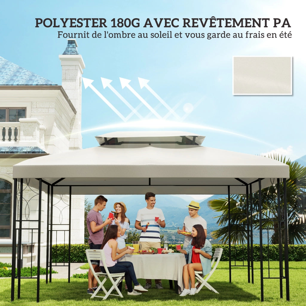 Tenda da Giardino ¨C Zephmum ¨C Grigio 3x4 m