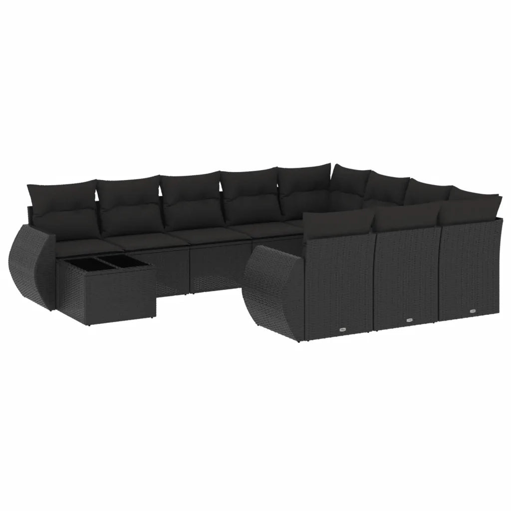 Set Divani da Giardino 11 pz con Cuscini in Polyrattan Nerocod mxl 92412