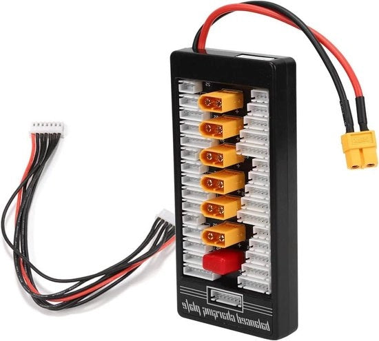 Caricatore Balance in parallelo con estensione XT60 per batterie LiPo 2-6S