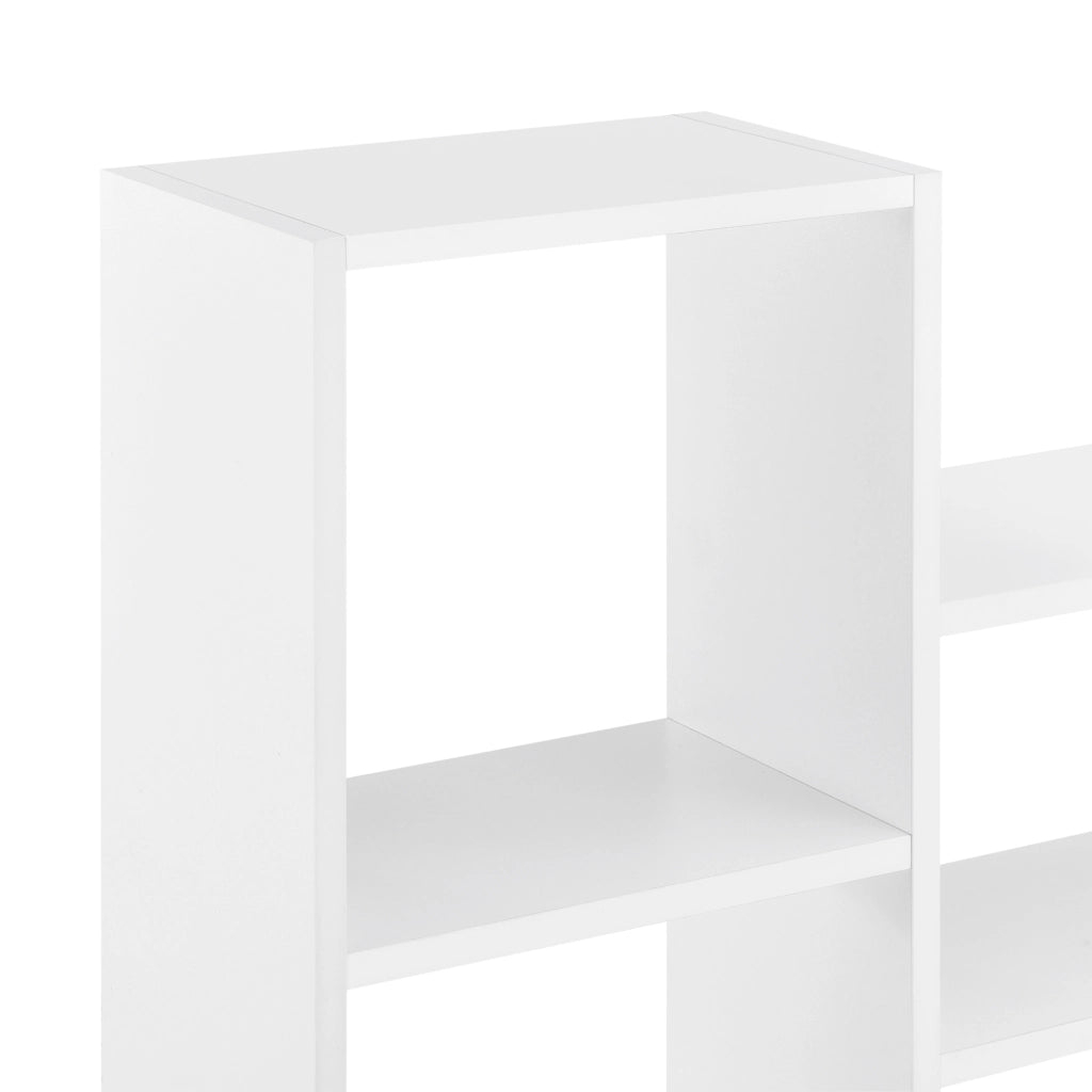 Mensola a Parete Lillesand con 5 Vani Ripiani Portaoggetti 101 x 18 x 60 cm - Bianco Opaco [en.casa]