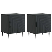 Armadio da Notte 2 pcs Nero 43 x 34,5 x 50 cm 894798