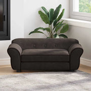 Divano per Cani-Sofa per animali domestici-Divanetto Marrone 72x45x30 cm in Peluche