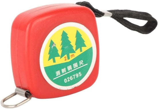 Misuratore Flexibile in Acciaio da 2 Metri - Misura del Diametro del Tronco - Misura Circonferenza - Utilizzo per Giardinaggio e Silvicoltura - Facile da Usare - Sostenibile - Misuratore per Alberi