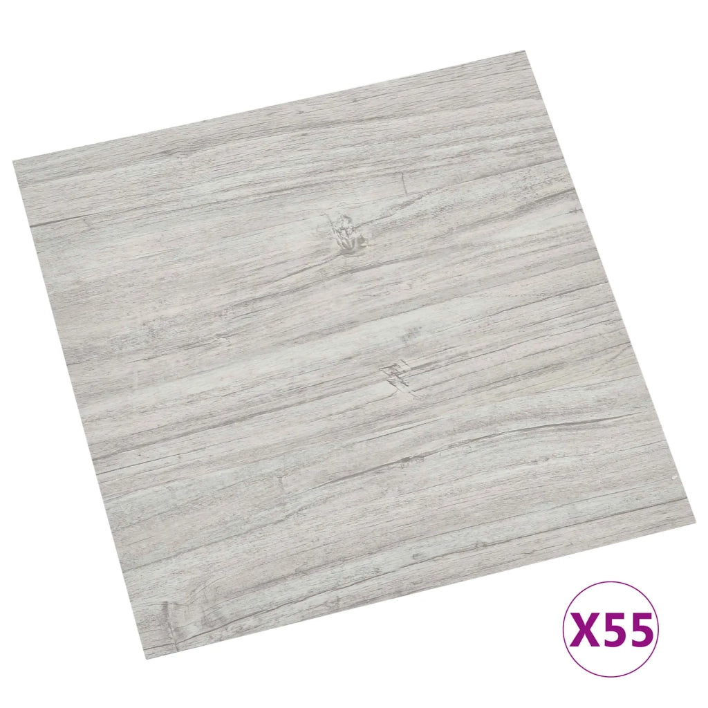 Tavole per Pavimenti 5,11 m2 55 pz PVC Grigio e Legno CFW5391653