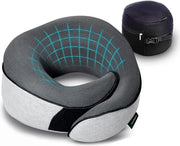 Nekkussen U-vormig in traagschuim 100% - reiskussen con maschera da sonno e auricolari - supporto cervicale per viaggi con aereo, auto, treno - accessori inclusi