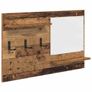 Appendiabiti a muro con specchio Legno vecchio 90 x 10 x 50 cm CFW8466880