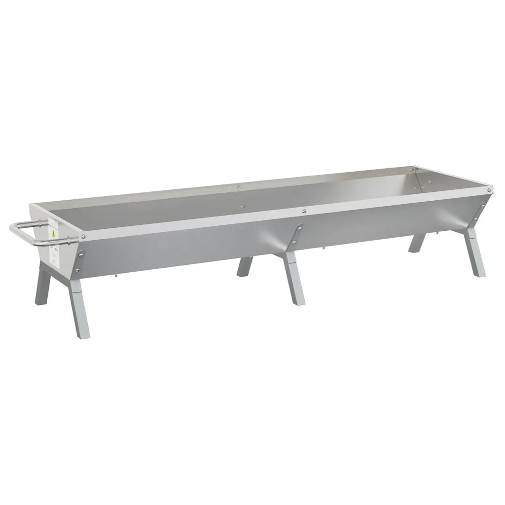 Vassoio per Barbecue Argento 158x42x31 cm Acciaio Inox CFW1560792