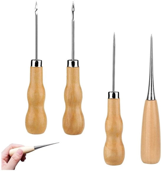 4 pezzi di punteria per artigiani con manico in legno per stamperi e perforare buchi nel cuoio 

Modello: 1234
Materiali: acciaio
Dimensioni: 20 x 5 cm
Caratteristiche: ergonomico, facile da usare
