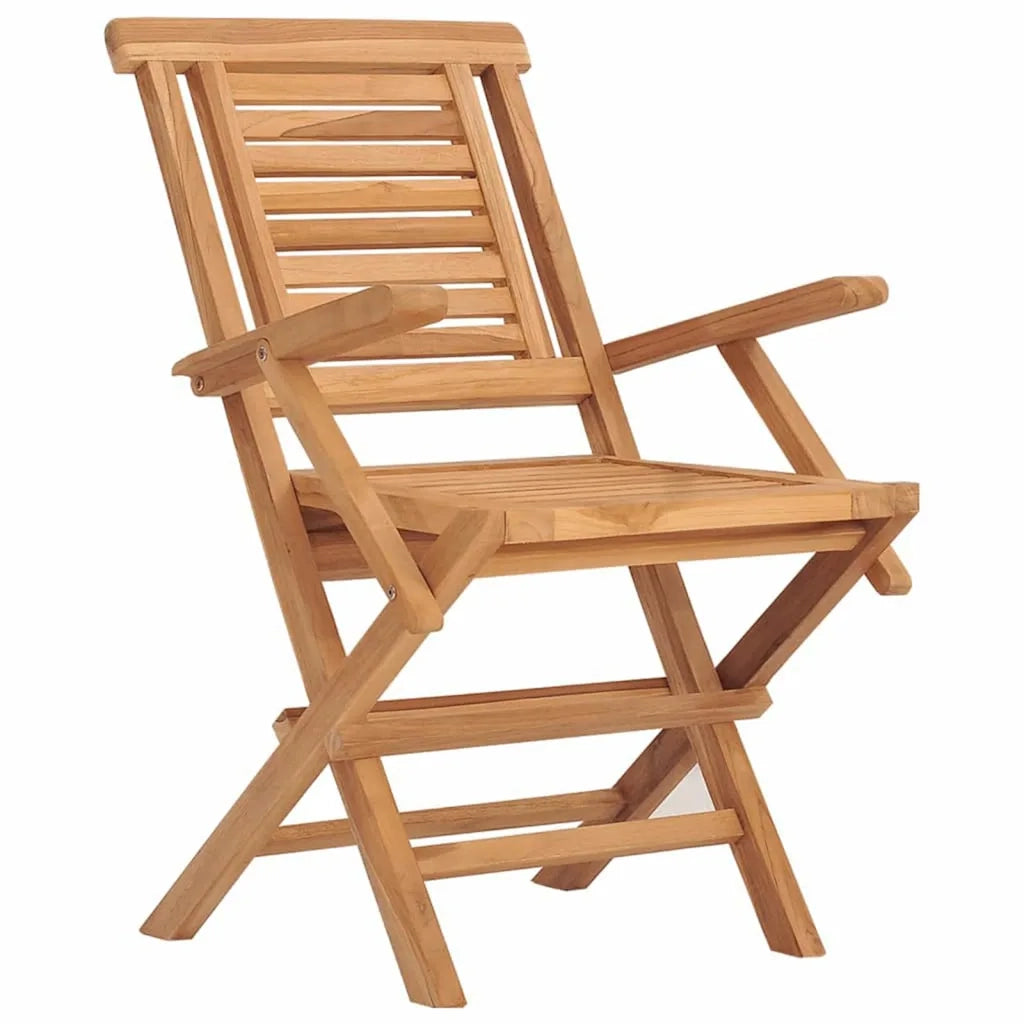 Set da Pranzo per Giardino 5 pz in Legno Massello di Teak 3155035