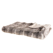 Coperta marrone e bianco acrilico 150 x 200 cm soffice tiro rustico decorazioni per il soggiorno