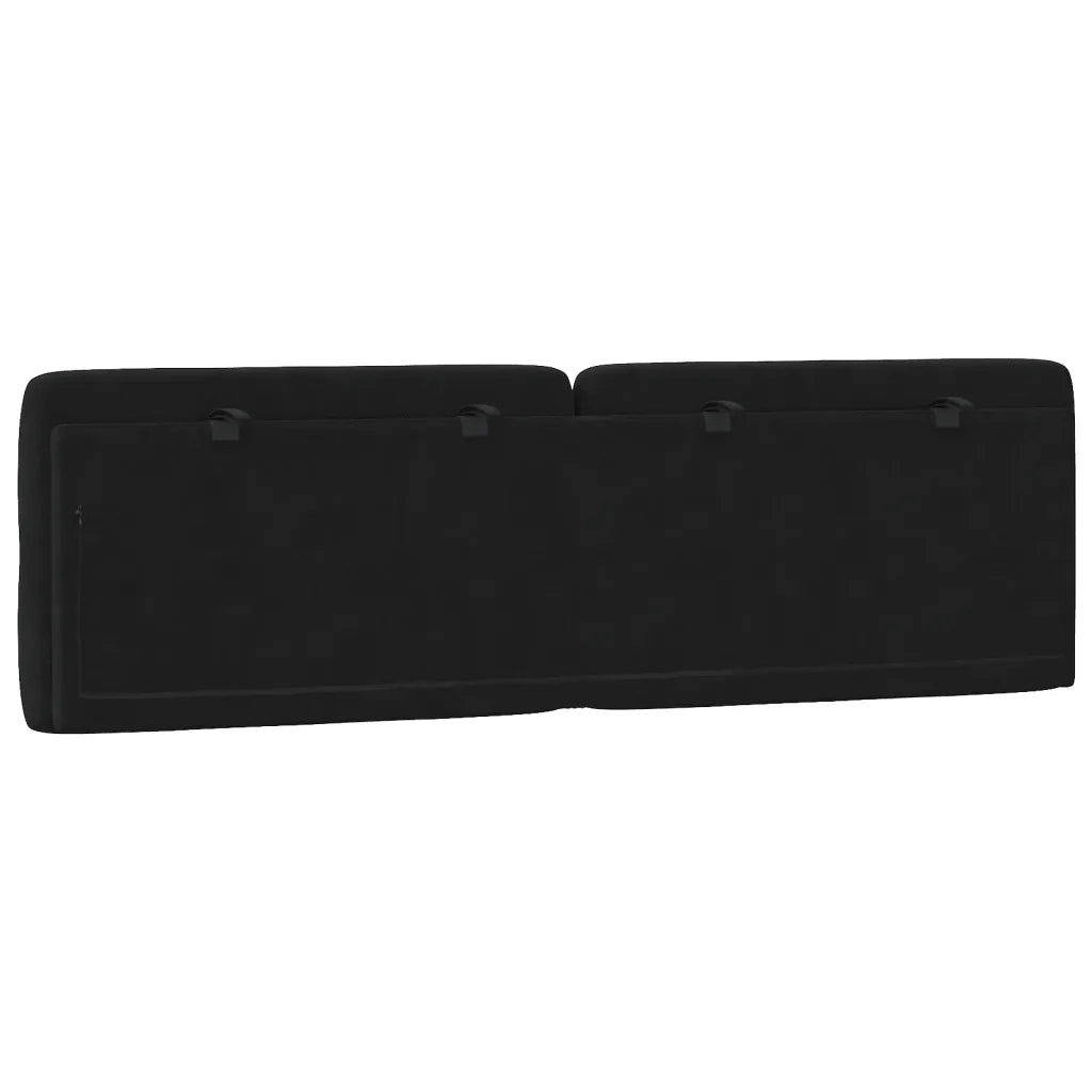 Cuscino Testiera Nero 160 cm in Velluto CFW5578160