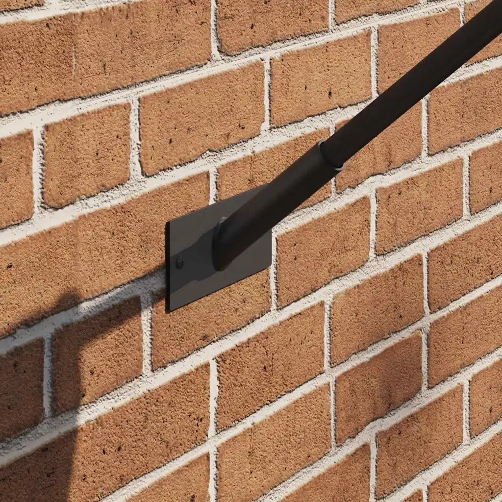 Supporto per Bandiera Nero 13 x 6 x 0,2 cm Acciaio CFW3829377
