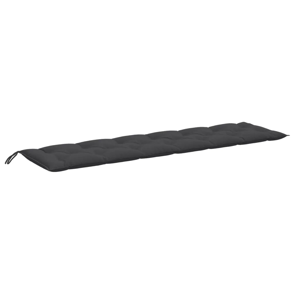 Cuscini Panca Giardino 2pz Antracite Mélange 200x50x7cm Tessuto 4002629