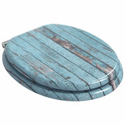 Sedile per toilette con chiusura morbida Blu 44 x 38 cm CFW9530213