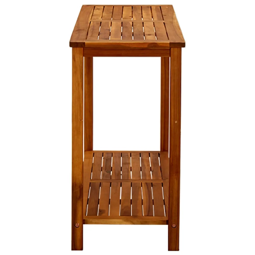 Tavolo Consolle da Giardino 110x40x75cm Legno Massello Acacia 316406