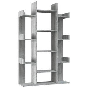 Libreria Grigio Sonoma 86x25,5x140 cm in Legno Multistrato cod mxl 10007