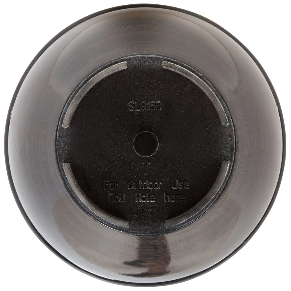Vaso per piante fioriera in massello di pietra marrone misto poliresina lucida per esterni tonda ⌀ 49 cm per tutte le stagioni