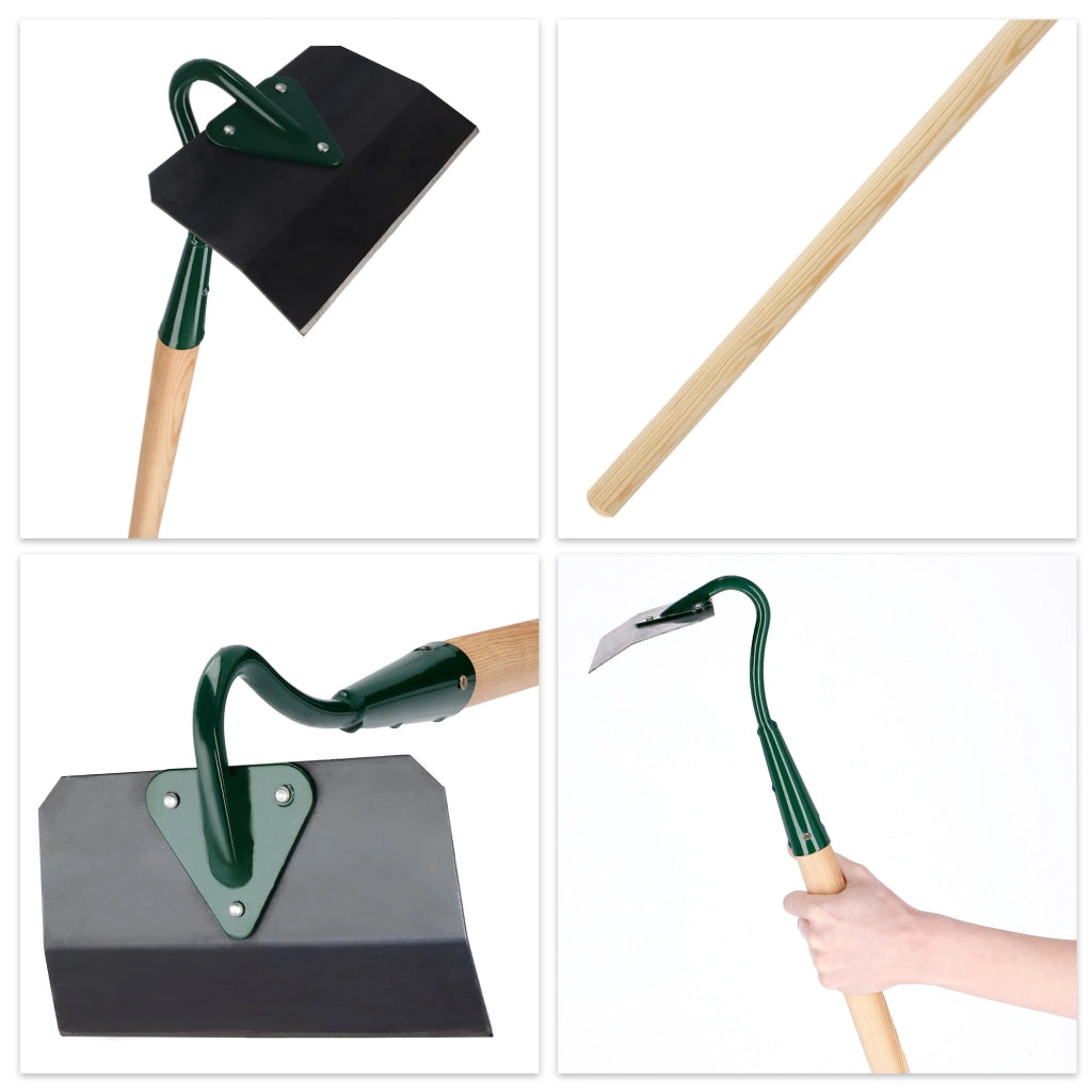 Zappa da giardino KADAX per estirpare le erbacce, lama da 16 cm, lama indurita da 125 cm.