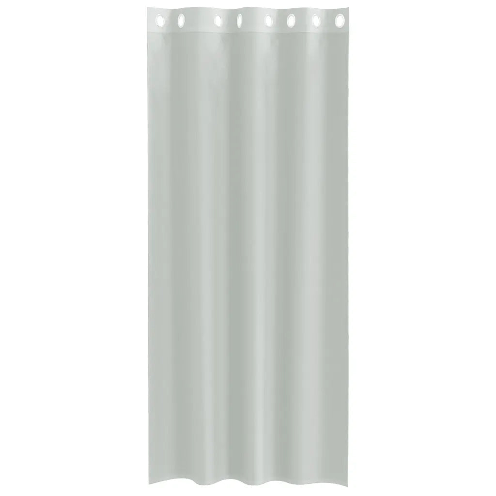 Tende in Voile con Occhielli 2 pz Grigio Chiaro 140x225 cm 4102109