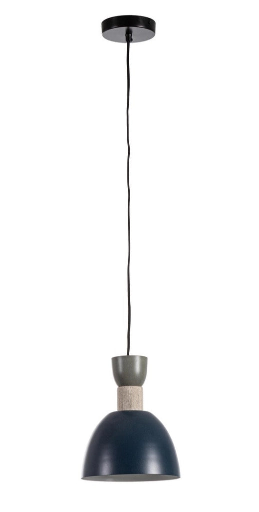 Lampadario a Sospensione in Metallo con Dettaglio in Cotone D21 - SHIORI