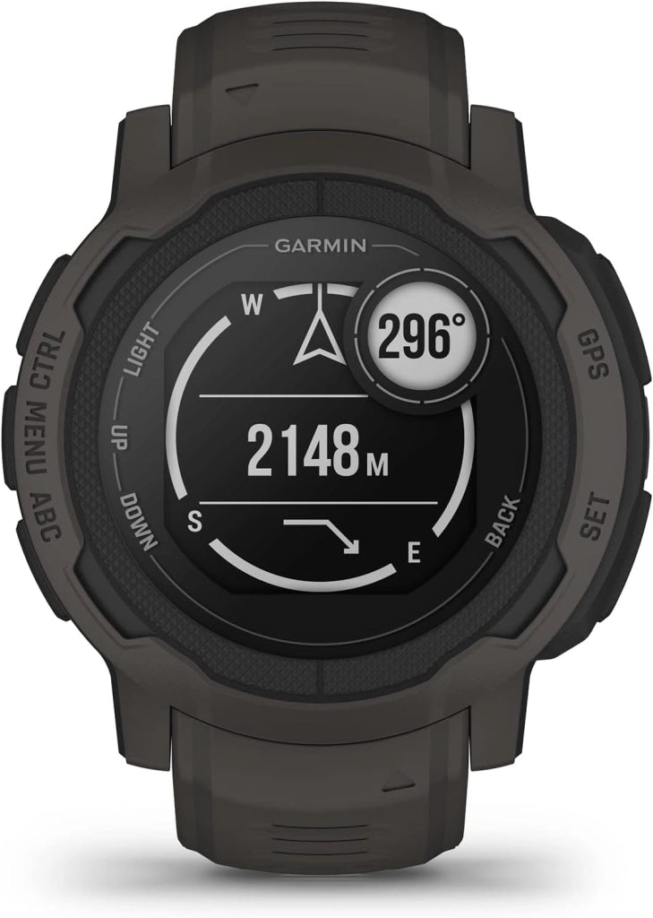 Garmin Instinct 2X Solar - Tactical, Smartwatch, 50mm, Ricarica solare, Autonomia infinita, Torcia LED, Calcolatore balistico, Visore notturno, +30 app, GPS, Pay, Connect IQ, Black