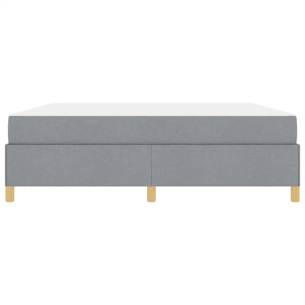 vidaXL Letto a molle Grigio chiaro e Bianco 180 x 200 cm Tessuto