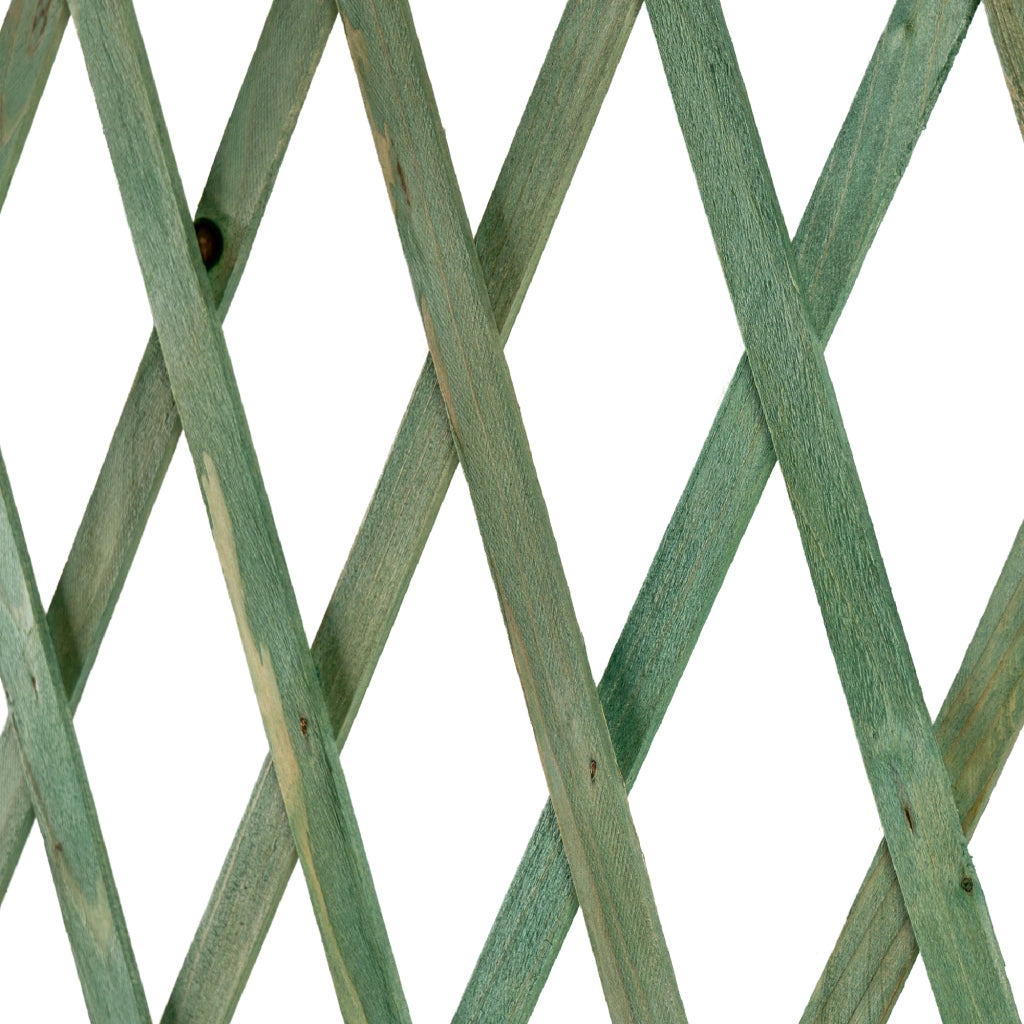 Recinzione Estensibile in Legno a Griglia 117x65 cm con Picchetti Pieghevole per Giardino e Aiuole Disponibile Verde, Naturale, Marrone Verde