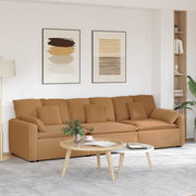 Divano Modulare con Cuscini Beige
