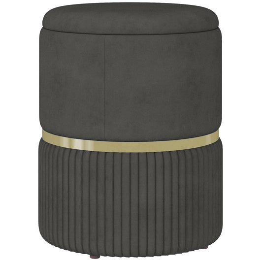 Pouf Contenitore 120 kg max 36x36x44 cm per Soggiorno Ingresso e Camera in Poliestere