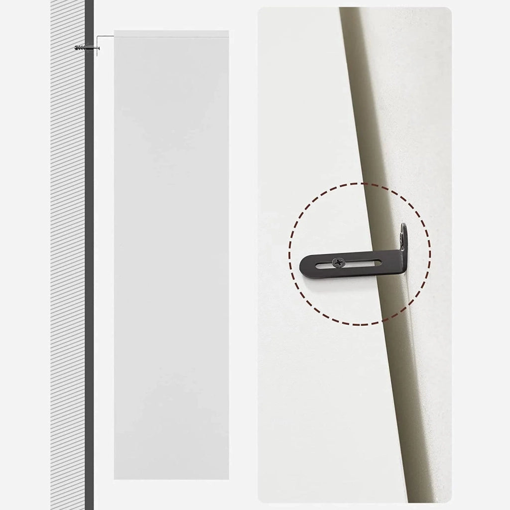 Libreria a 4 ripiani con ripiani regolabili in altezza per soggiorno camera da letto ufficio 80 x 24 x 121,5 cm bianco 12_0003484