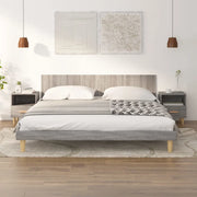 Comodini 2 pz-Set di 2 Tavolino da notte Grigio Sonoma 40x35x47 cm