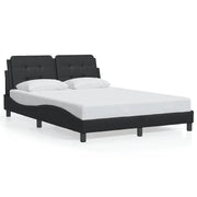 Letto matrimoniale | Letto per adulti | Giroletto senza Materasso Zadar Nero 140x200 cm in Similpelle