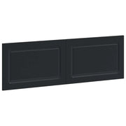 Testiera da Muro UTRECHT Nero Legno ingegnerizzato 897826